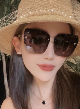 女潮小香儿高级感大框墨镜轻奢时尚高清太阳镜防紫外线新款偏光镜