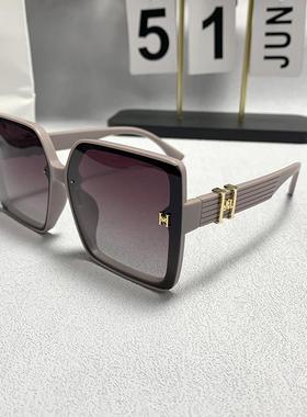 女潮墨镜方形圆脸韩版太阳镜