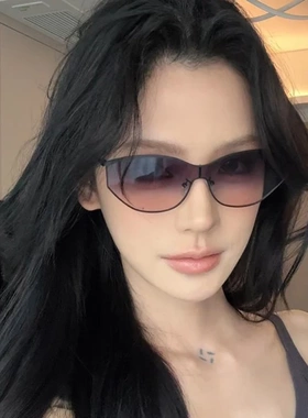 女潮爱马老钱风金属猫眼防UVB墨