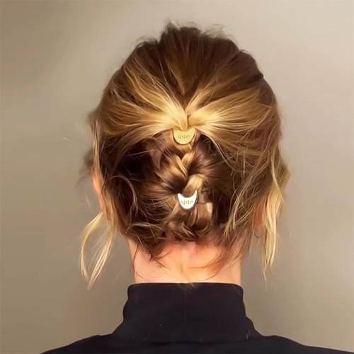 U形小鱼发簪发饰女日常丸子头倒插梳盘头发神器高级感多功能发卡 - 图2