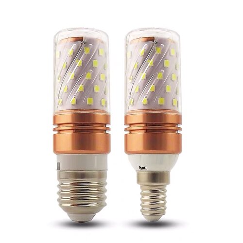 超亮led灯泡三色变光e27E14小螺口12W玉米灯蜡烛泡家用吊灯节能灯 - 图3