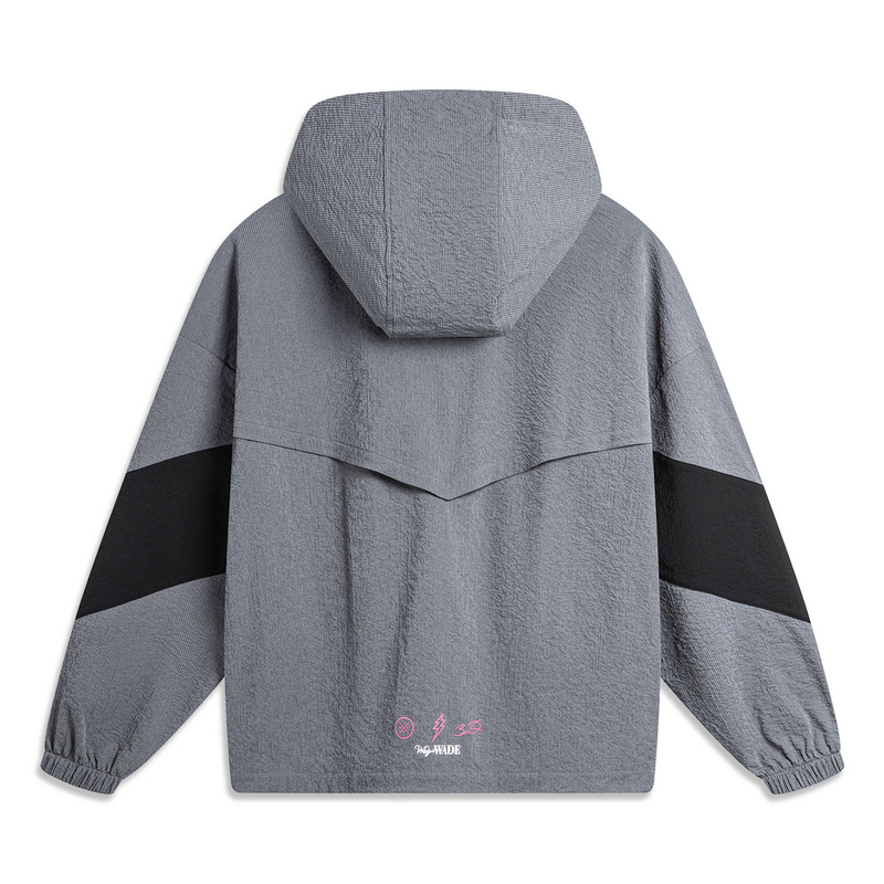 李宁韦德系列男子运动风衣防晒宽松型春款舒适外套AFDU399-B品 - 图1