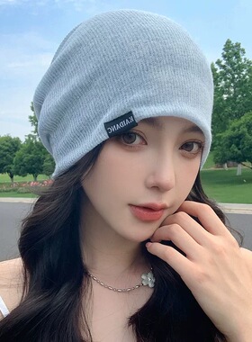 堆堆冷帽女大头围夏季薄款包头帽