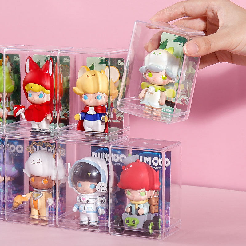盲盒收纳展示架单个娃娃展示柜泡泡玛特收纳盒防尘透明手办展示盒,淘宝优惠券,粉丝福利购,淘宝优惠卷