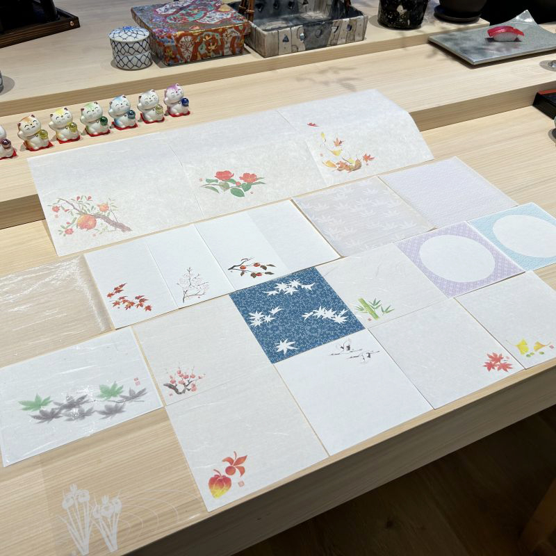 日本进口一次性餐垫日式餐盘垫酒店正方形餐桌垫纸质怀石料理餐具 - 图0