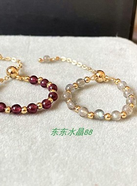 原创款14k包金绕线手工和拉长石