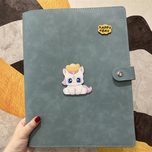 孕妈妈产检资料册马宝宝报告单a4a5收纳册活页软皮孕期孕检档案册 - 图3