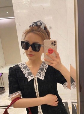 墨镜圆脸方形大框太阳镜吴昕同款