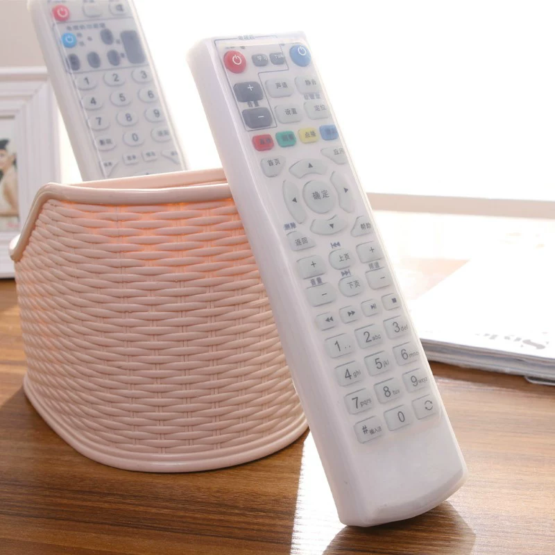 TV, silicone remote control, waterproof transparent protective case, storage bag, increased thickness