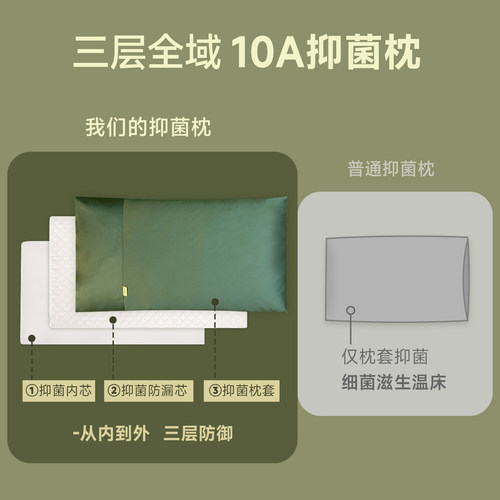 荞麦枕头抑菌成人学生枕头纯荞麦皮全荞麦壳枕芯颈椎枕护头家用 - 图0