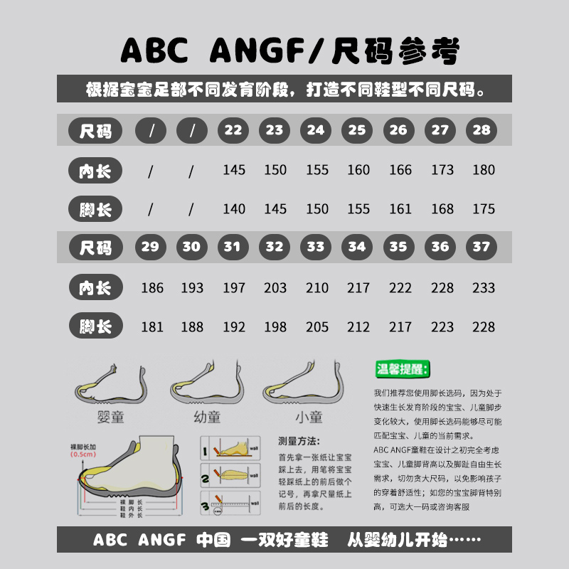 @ABC ANGF~阿甘系列~2024春季儿童阿甘鞋男女童百搭运动鞋跑步鞋-图2