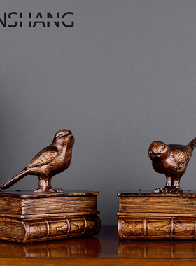 欧式复古家居饰品书房装配摆件