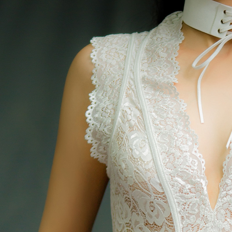 迷瞳人间富贵花欧美百搭性感睡裙 迷瞳睡裙