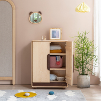 Upper-shaped children in art storage cabinet clothing toy laminate lockers full solid wood environmentally-friendly juvenile bedrooms