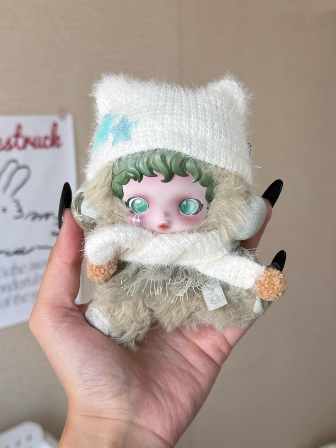 sp娃衣光织园冬日乐章粉色搪胶毛绒skullpanda衣服二代【仅衣服】 - 图2