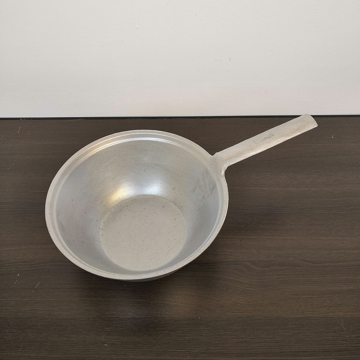 手工铝水瓢可刻字商用煮米线小锅老式加厚单把手纯铝小铝锅水舀子