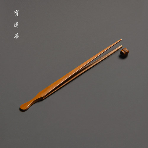 老竹夹茶叶夹 专用茶道清理竹茶夹 茶盘茶渣清除夹子六君子零配件 - 图0