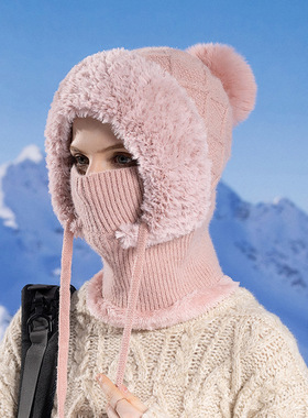 东北哈尔滨雪乡防寒帽子女