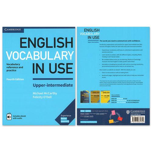 原版进口剑桥英语词汇书第四版中级下册English Vocabulary in Use Upper-intermediate含在线学习账号中学自学工具书现货-图0