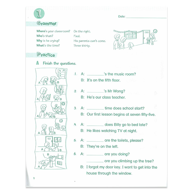 新版香港朗文小学英语教材 Longman Welcome to English 3B Gold新版语法练习册 Grammar Practice 3年级下学期语法强化练习-图2