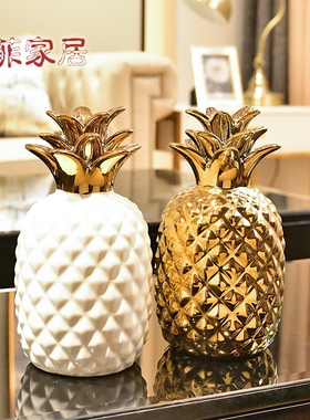 金色轻奢风电视柜高档装饰品网红