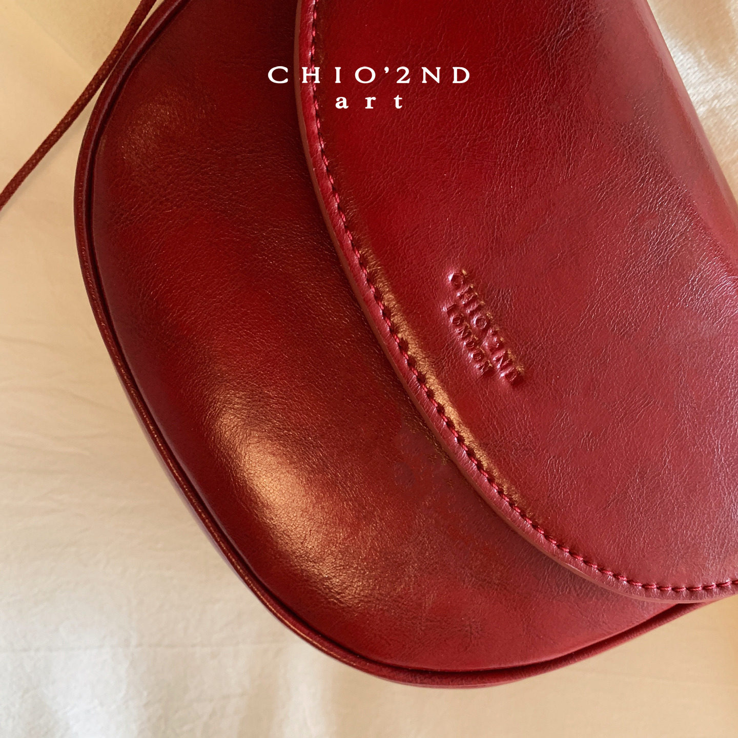 Chio2nd Half Sugar Milk Chestnut Saddle Bag