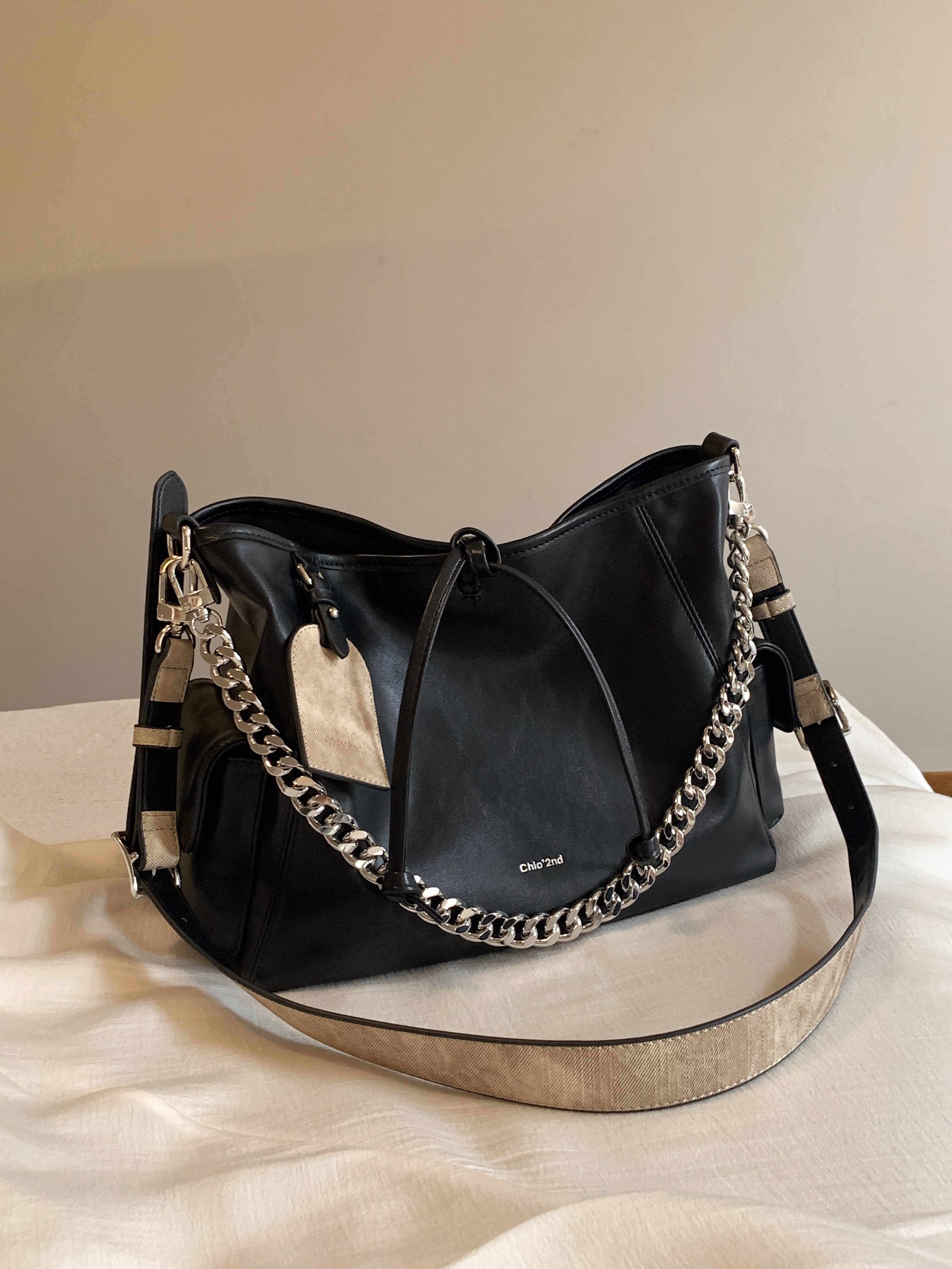 南风Chio2nd 松弛感托特包包女士2026新款中性休闲大包单肩斜挎包,淘宝优惠券,粉丝福利购,淘宝优惠卷