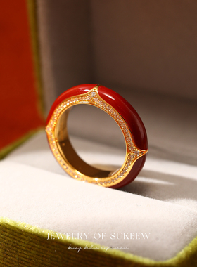 SUKEEW/酥可 「誓约」轻奢复古微镶戒指时尚百搭简约气质镶嵌指环