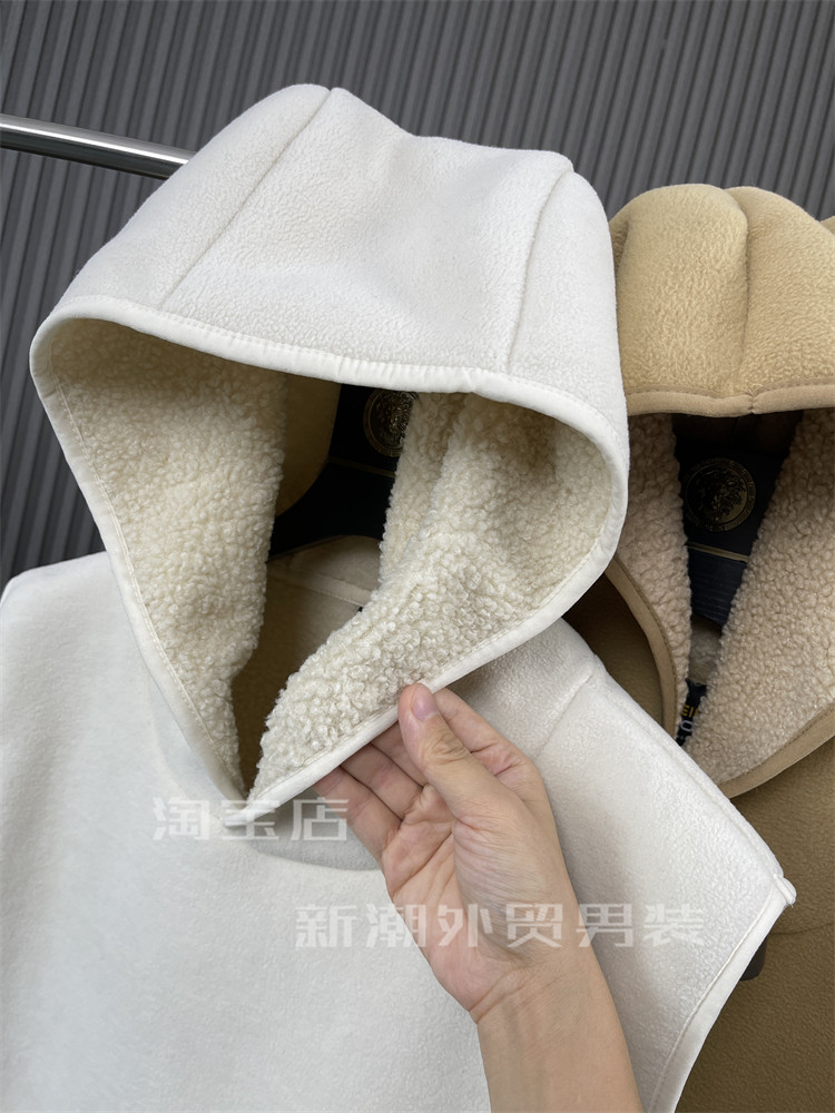 400克摇粒绒！叠搭款！内里加绒！日单~秋冬男士连帽保暖马甲外套,淘宝优惠券,粉丝福利购,淘宝优惠卷