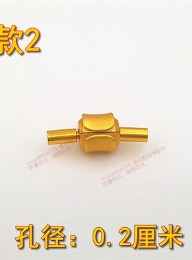 皮绳卡扣古铜色5毫孔径接头男女