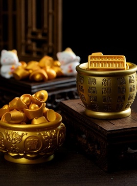 好运连连微景观摇钱树装饰品