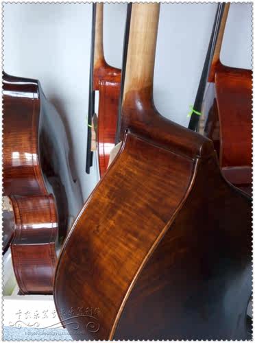 手工制作哑光仿古低音倍大提琴、大贝司、考级初学用仿古大贝司 - 图2