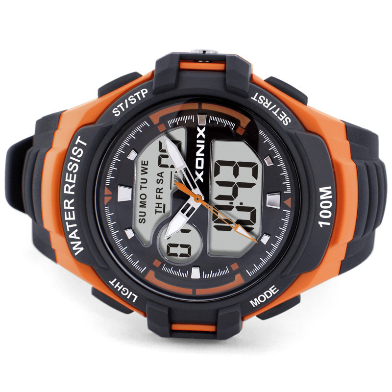 xonix精准夜光电子表男学生闹铃 xonix精准国产腕表
