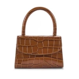 Небольшая дизайнерская сумка на одно плечо, делается под заказ, крокодиловый принт