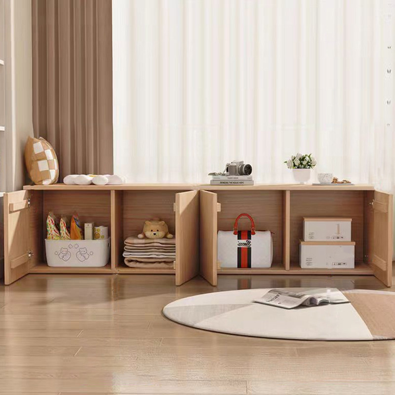 飘窗柜储物柜实木夹缝杂物收纳地柜松木柜子榻榻米床边卧室侧边柜,淘宝优惠券,粉丝福利购,淘宝优惠卷