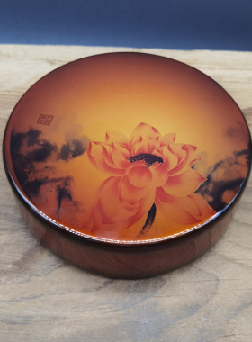 城口山神天然大漆手工制作首饰盒