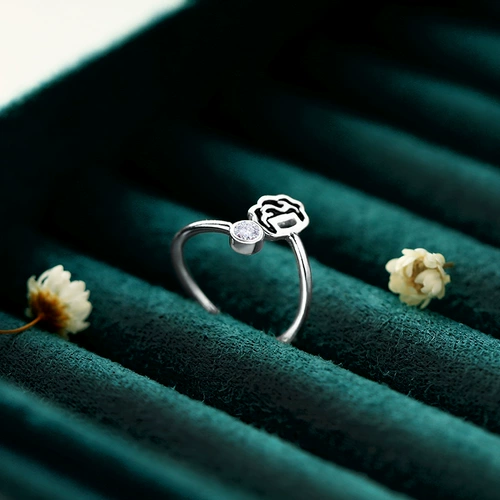 Безразмерное кольцо, модный небольшой дизайнерский ретро этнический серебряный браслет, серебряная застежка, серебро 999 пробы, этнический стиль, на указательный палец