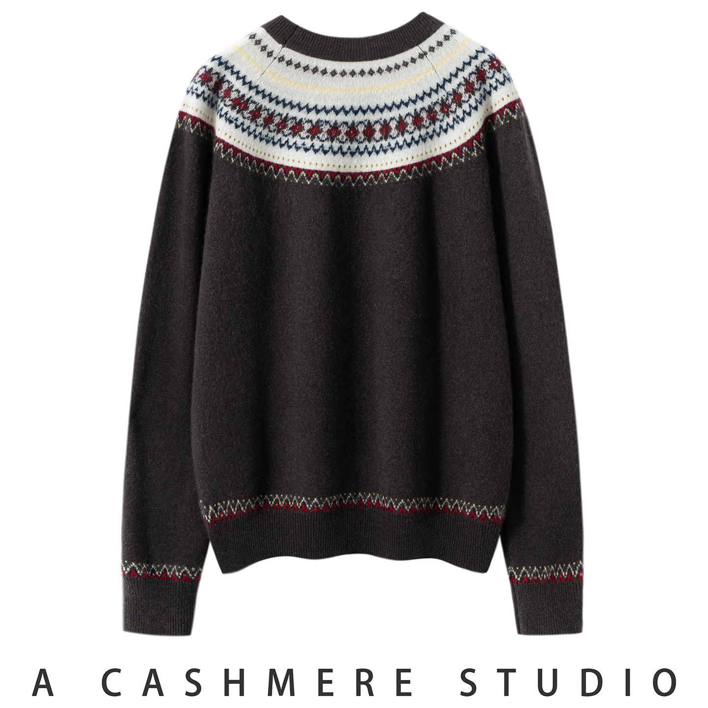 恒源祥冬季时髦洋气高级感显白黄色休闲风上衣女圆领提花针织毛衣,淘宝优惠券,粉丝福利购,淘宝优惠卷