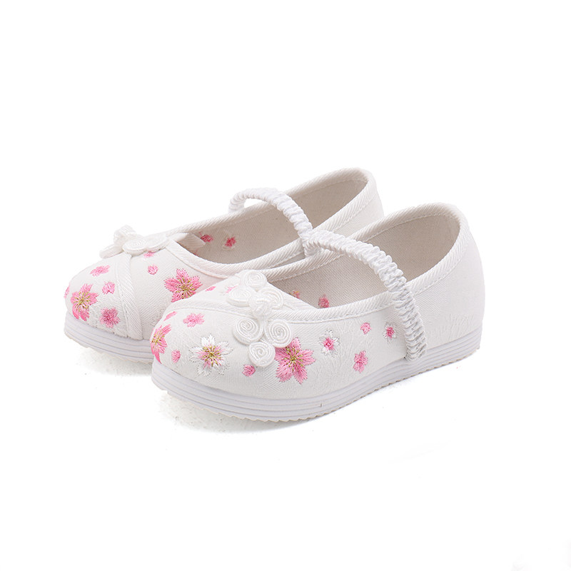 老北京布鞋儿童绣花鞋新中式手工女童宝宝汉服鞋中国风马面裙童鞋