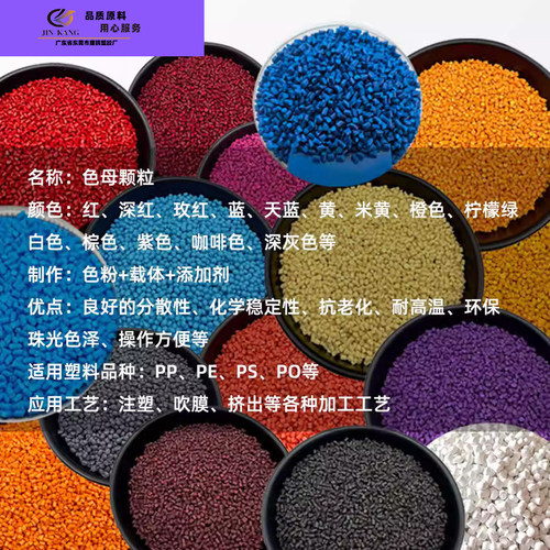 大红色色母粒PP PE塑料粉红色母料橙红玫红亮红色樱花粉色粉色母 - 图0