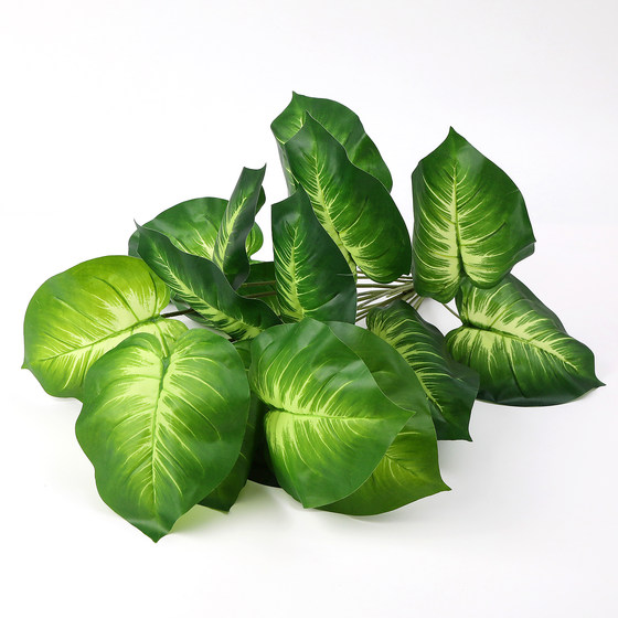 Simulated green plants decorative landscaping leaves pothos sibirica