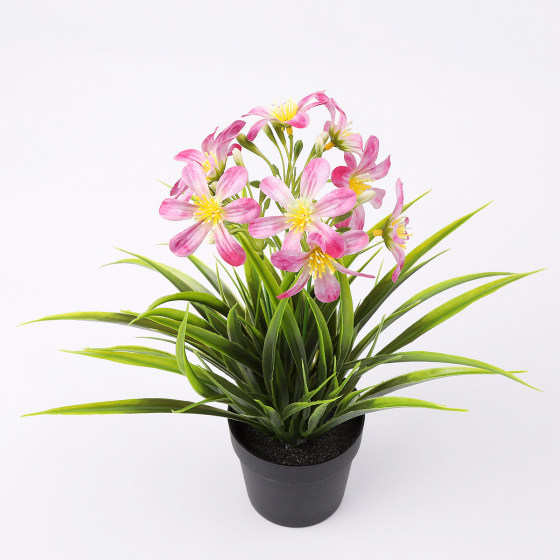 Artificial flowers, artificial flowers, potted orchids, living room table decorations