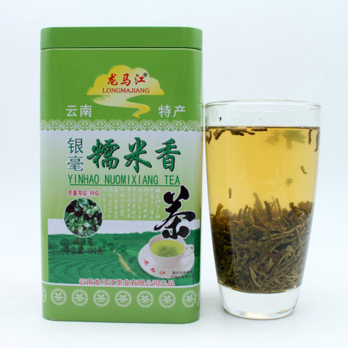 云南特产龙马江银毫糯米香茶150克绿茶调味茶-图0