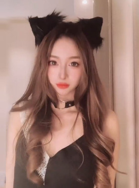 主播ins潮风头饰动漫发夹猫耳朵