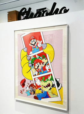 超级玛丽马里奥兄弟Mario版画