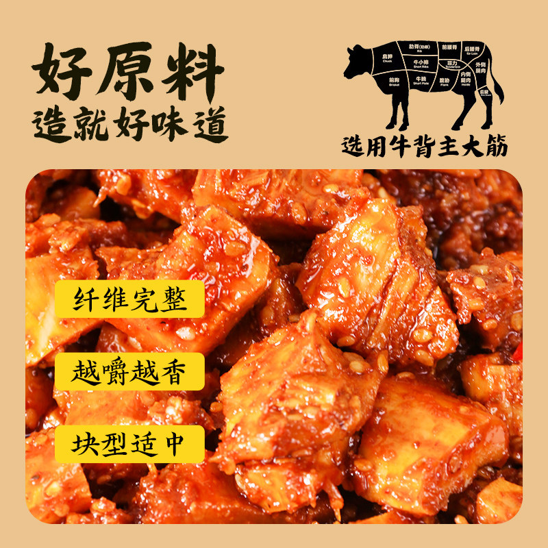 杨生记牛板筋烧烤麻辣味牛肉类熟食独立小包装开袋即食休闲零食,淘宝优惠券,粉丝福利购,淘宝优惠卷