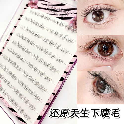 欧美假睫毛免胶超浓密厚重5D立体分段式卷翘自嫁接软毛E30大容量 - 图3