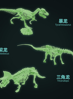 儿童考古挖掘夜光恐龙