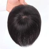 Шиньон-макушка, легкий и тонкий невидимый парик изготовленный из настоящих волос