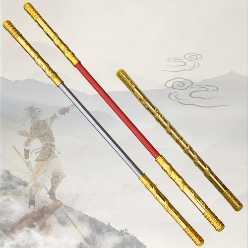 金箍棒儿童玩具可伸缩金属收缩孙悟空西游记齐天大圣如意金箍棒 - 图1